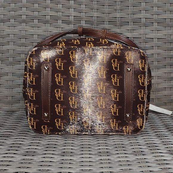Dooney & Bourke Brown Monogram Backpack - Picture 3 of 7